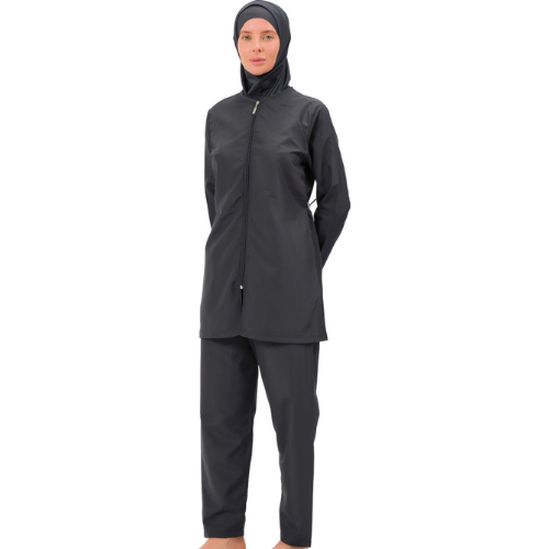 BAE Modest Women's Mid Length Full Sleeves Solid Color Burkini Swimwear S-XXL with Hijab - BAE - Before Anything Else