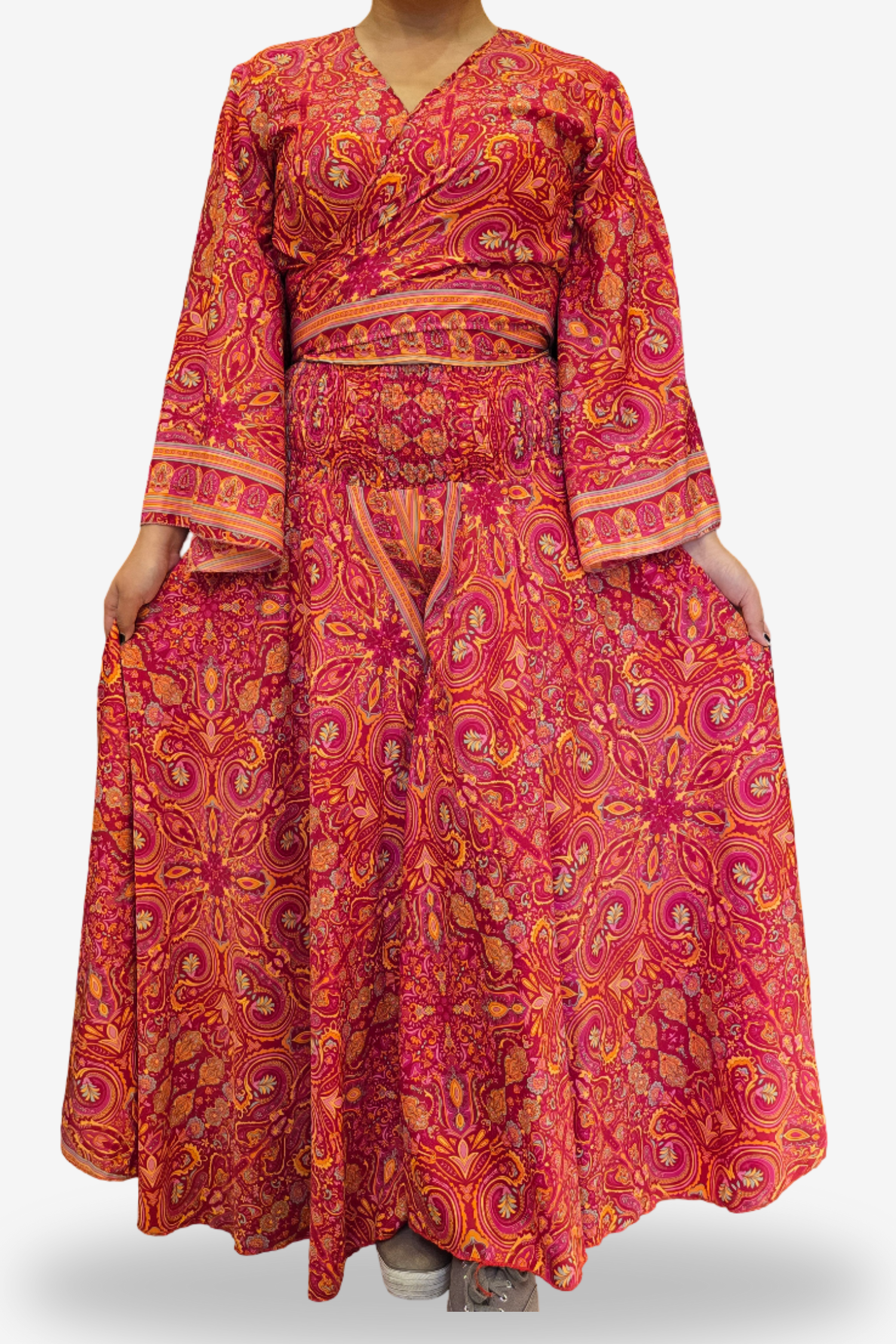 Cherry Tropical Top & Bottom Set