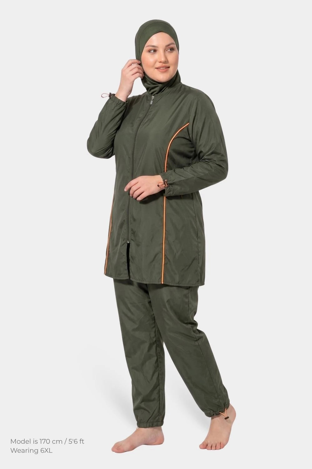 BAE Plus Size Burkini Swimwear 6XL-10XL with Hijab - 4217
