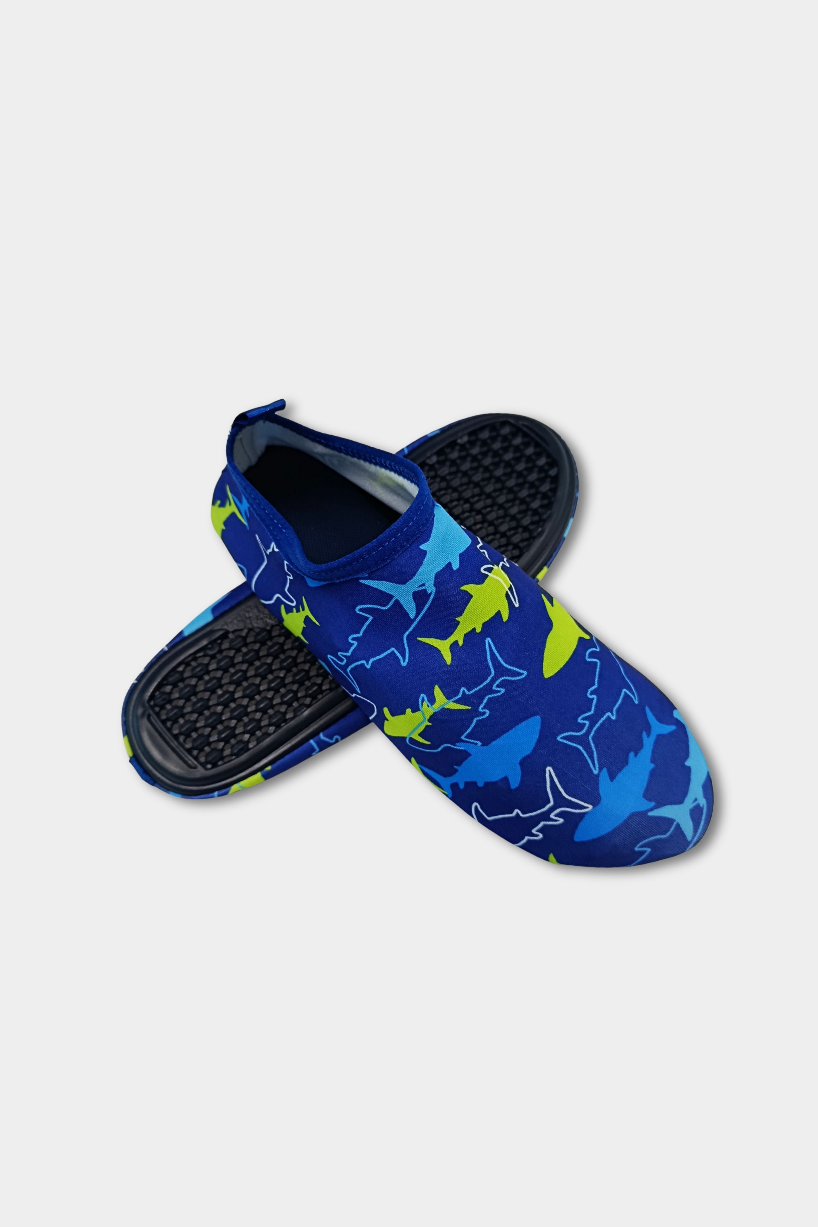 Ocean Shark thick sole beach shoes by BAE Modest, quick-dry water shoes with anti-slip sole for beach and pool activities.