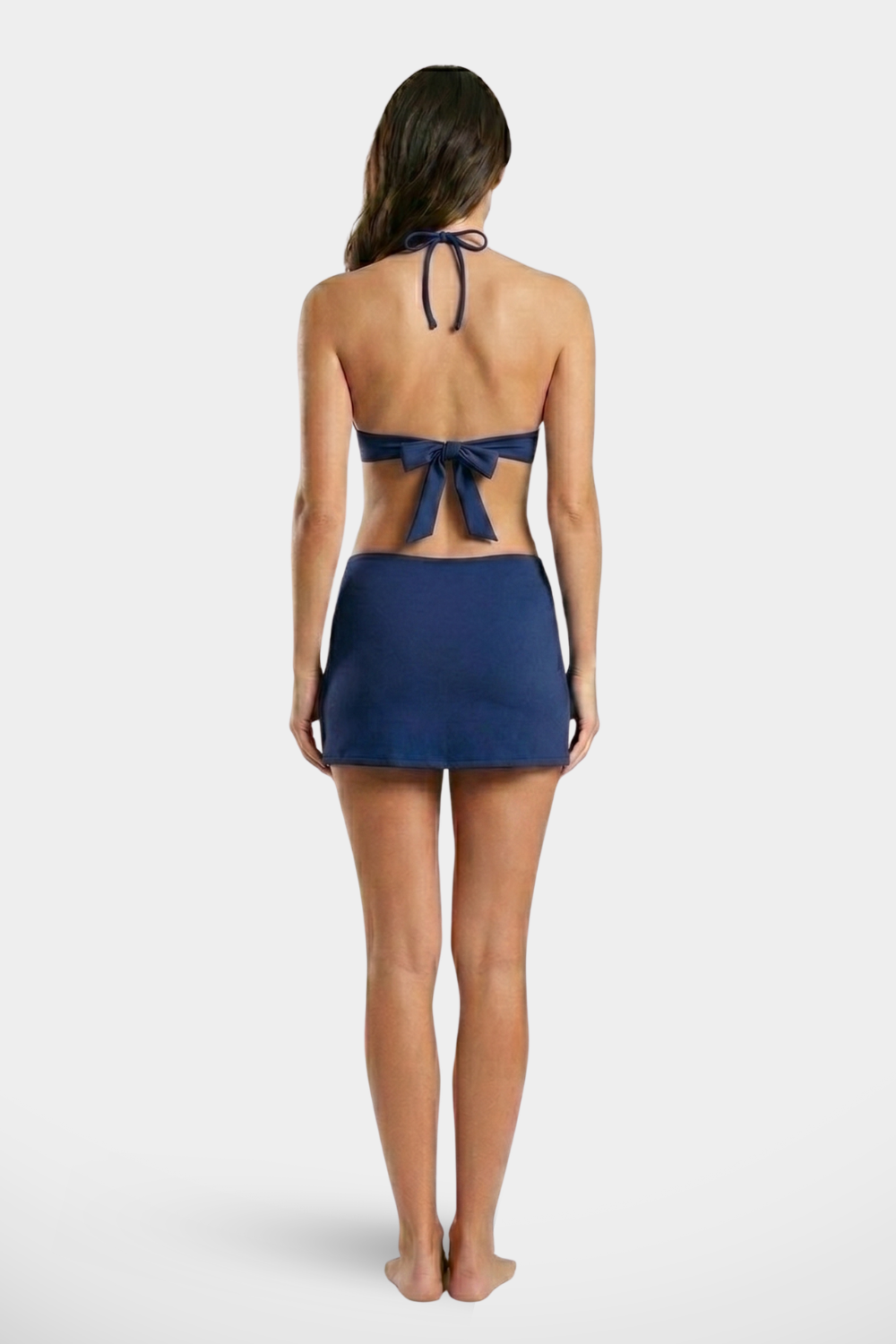 Women's BAE Modest bikini swimsuit with a two-piece design and matching skirt, featuring a stylish and comfortable fit.