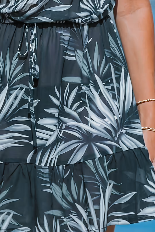 BAE Midnight Tropics Cinched Waist Mini Tube Cover-Up