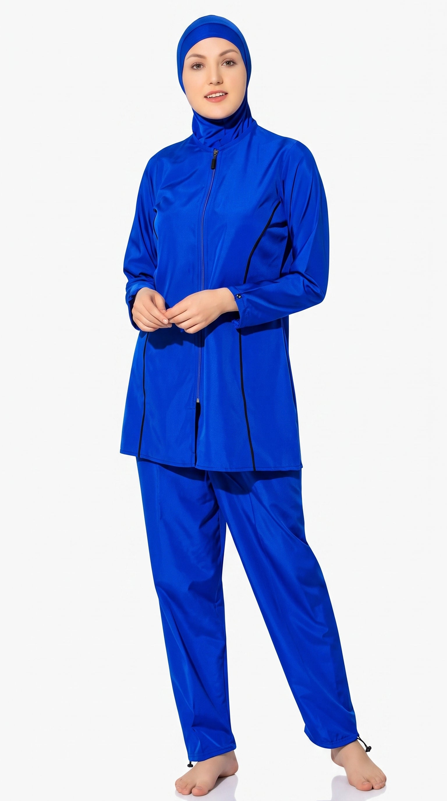 بوركيني سباحة بمقاسات كبيرة من BAE من 6XL إلى 10XL مع حجاب – 4217