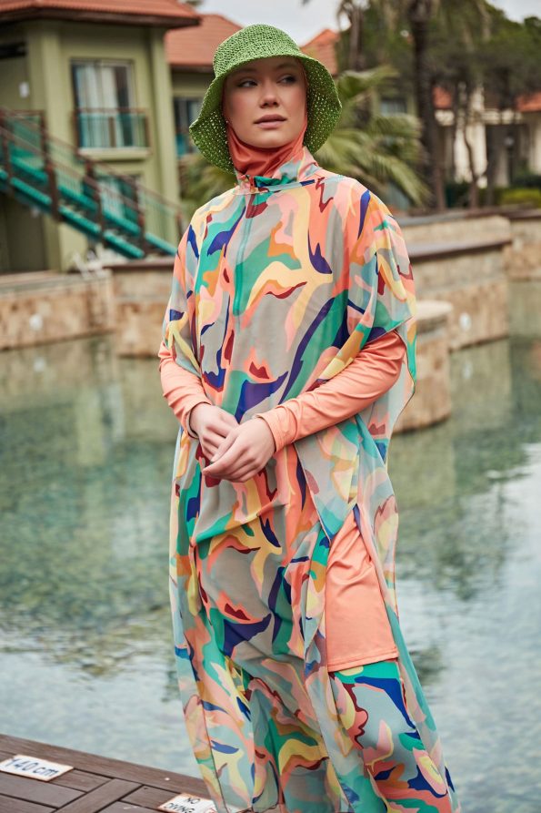 Muave Beach Cover-up Kimono