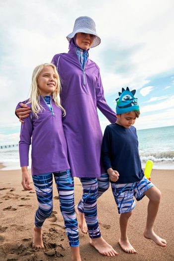 Violet Elegant Girls Swimwear