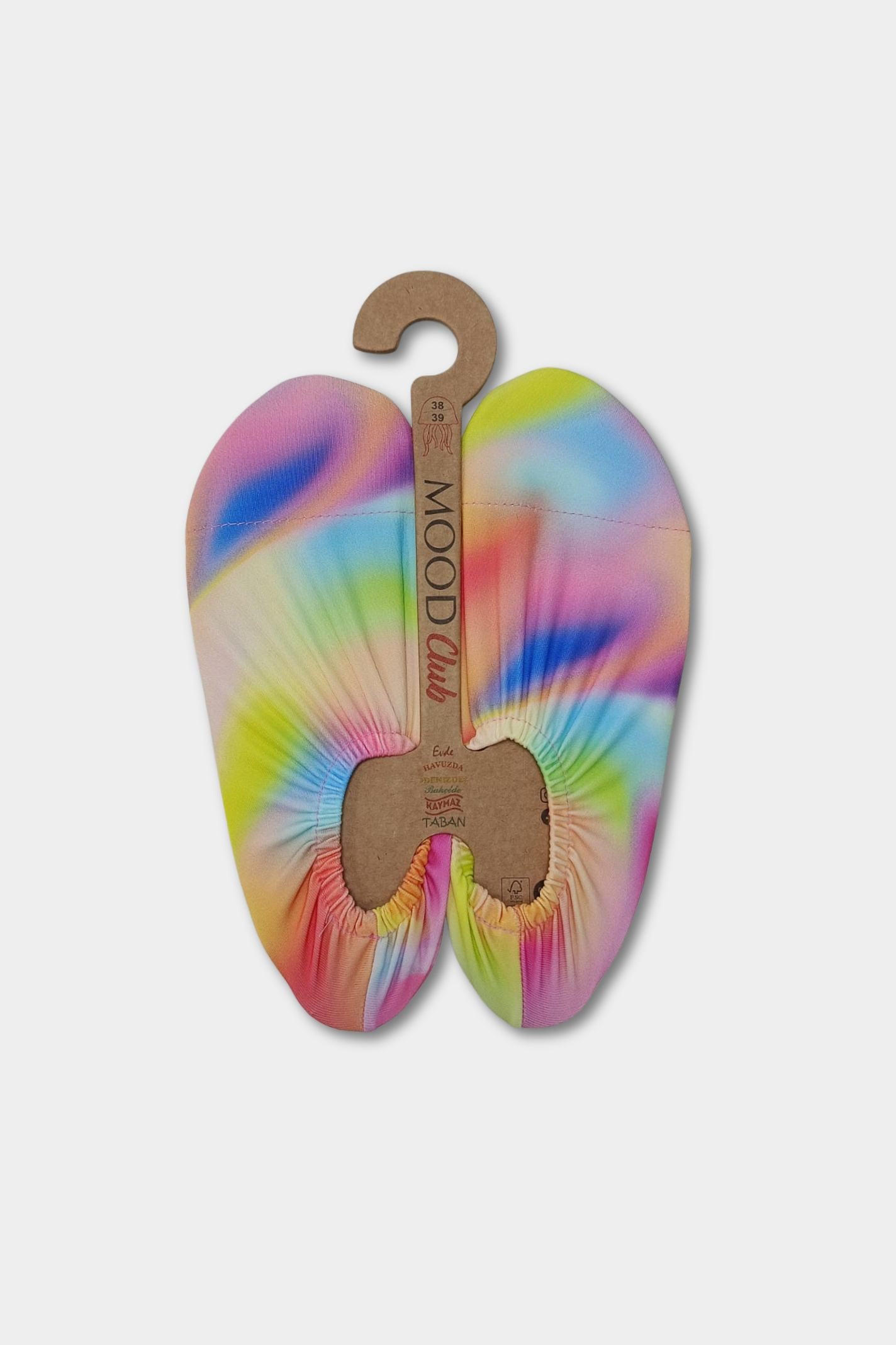 Rainbow Tie-Dye Anti-Slip Pool Shoes | Unisex Quick-Dry Aqua Swim Shoes