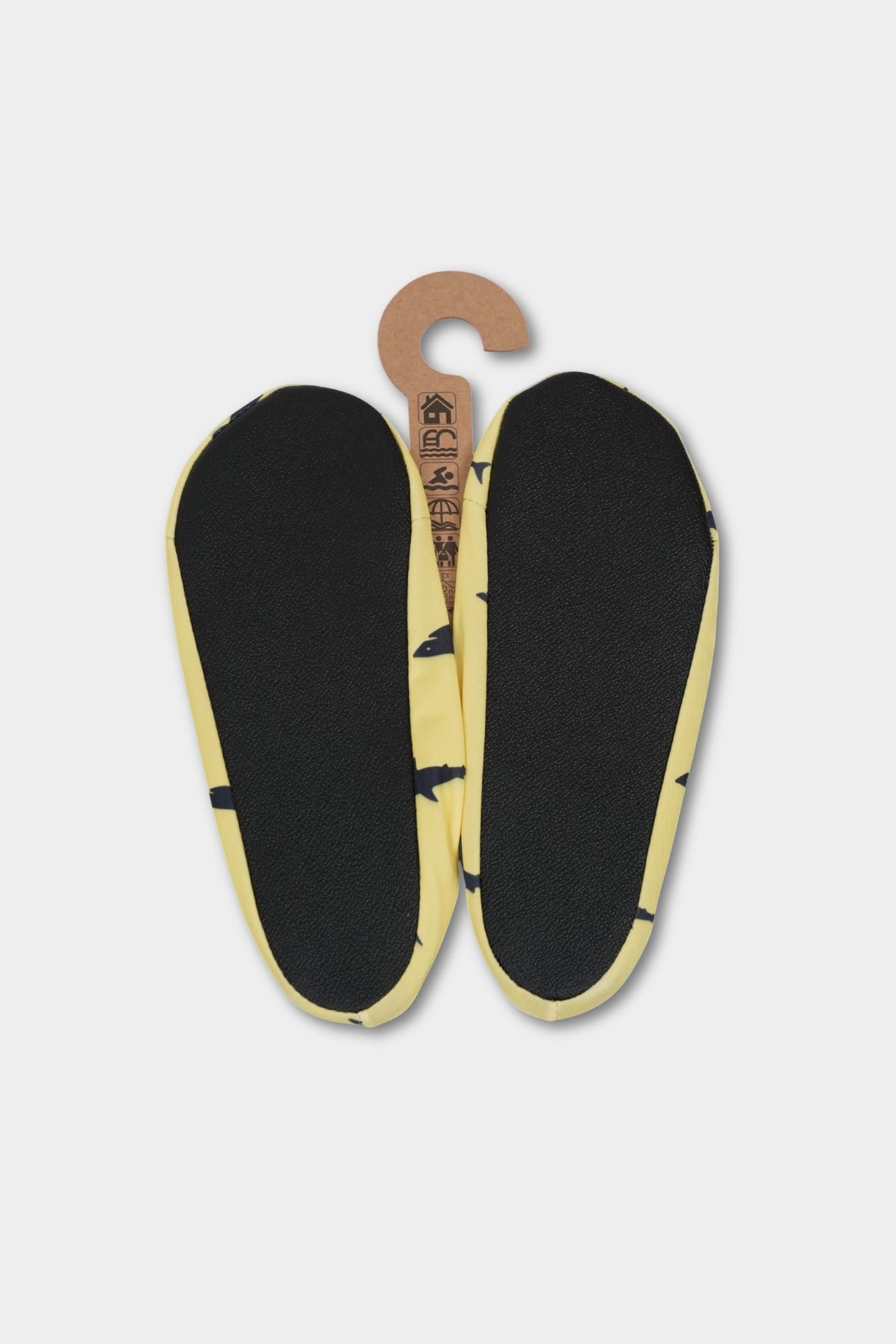 Yellow Shark Anti-Slip Pool Shoes | Unisex Quick-Dry Aqua Swim Shoes