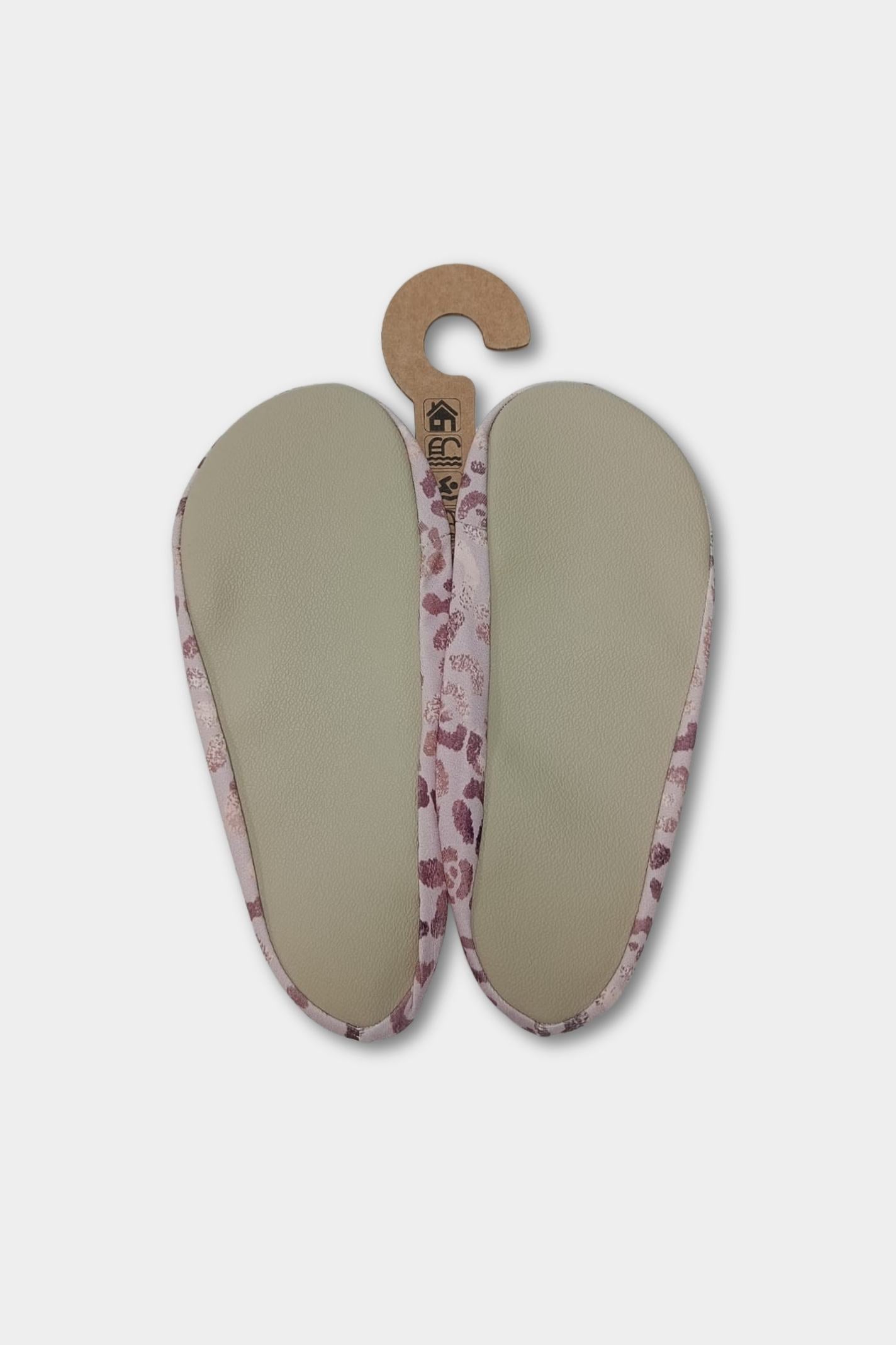 Blush Leopard Anti-Slip Pool Shoes | Quick-Dry Indoor & Poolside Aqua Shoes