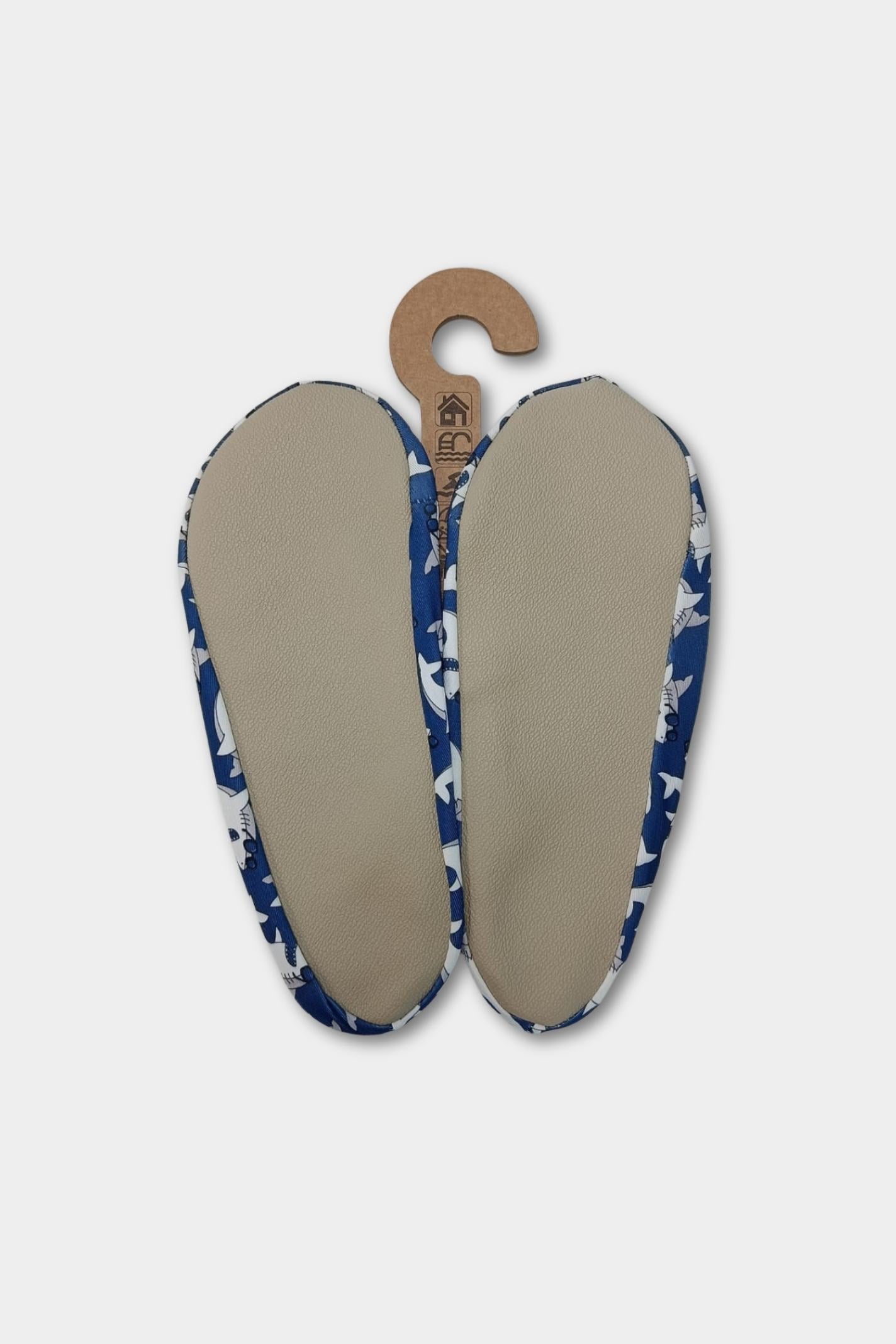 Navy Shark Anti-Slip Pool Shoes | Quick-Dry Indoor & Poolside Aqua Shoes