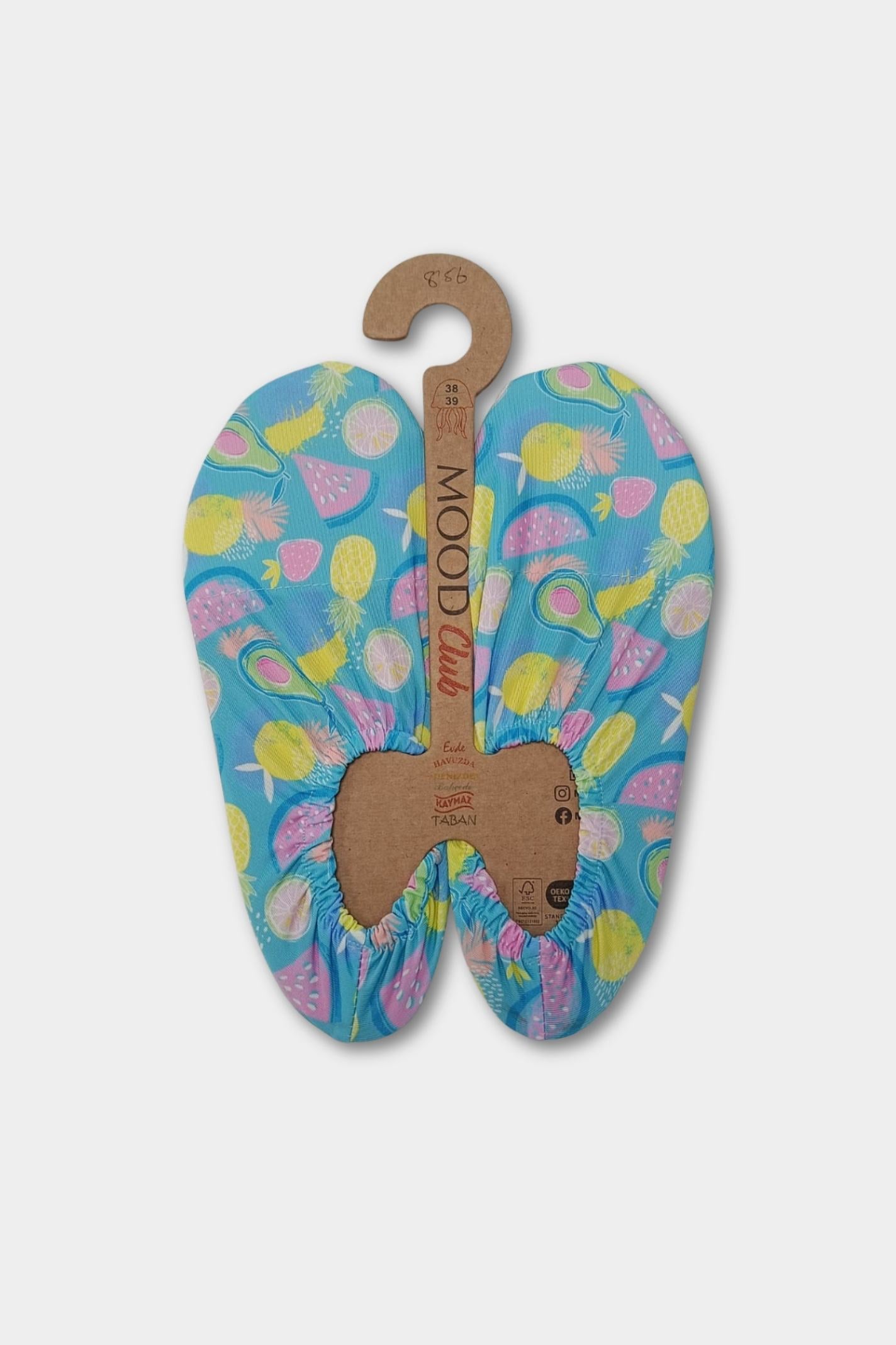 Tropical Fruit Anti-Slip Pool Shoes | Quick-Dry Indoor & Poolside Aqua Shoes
