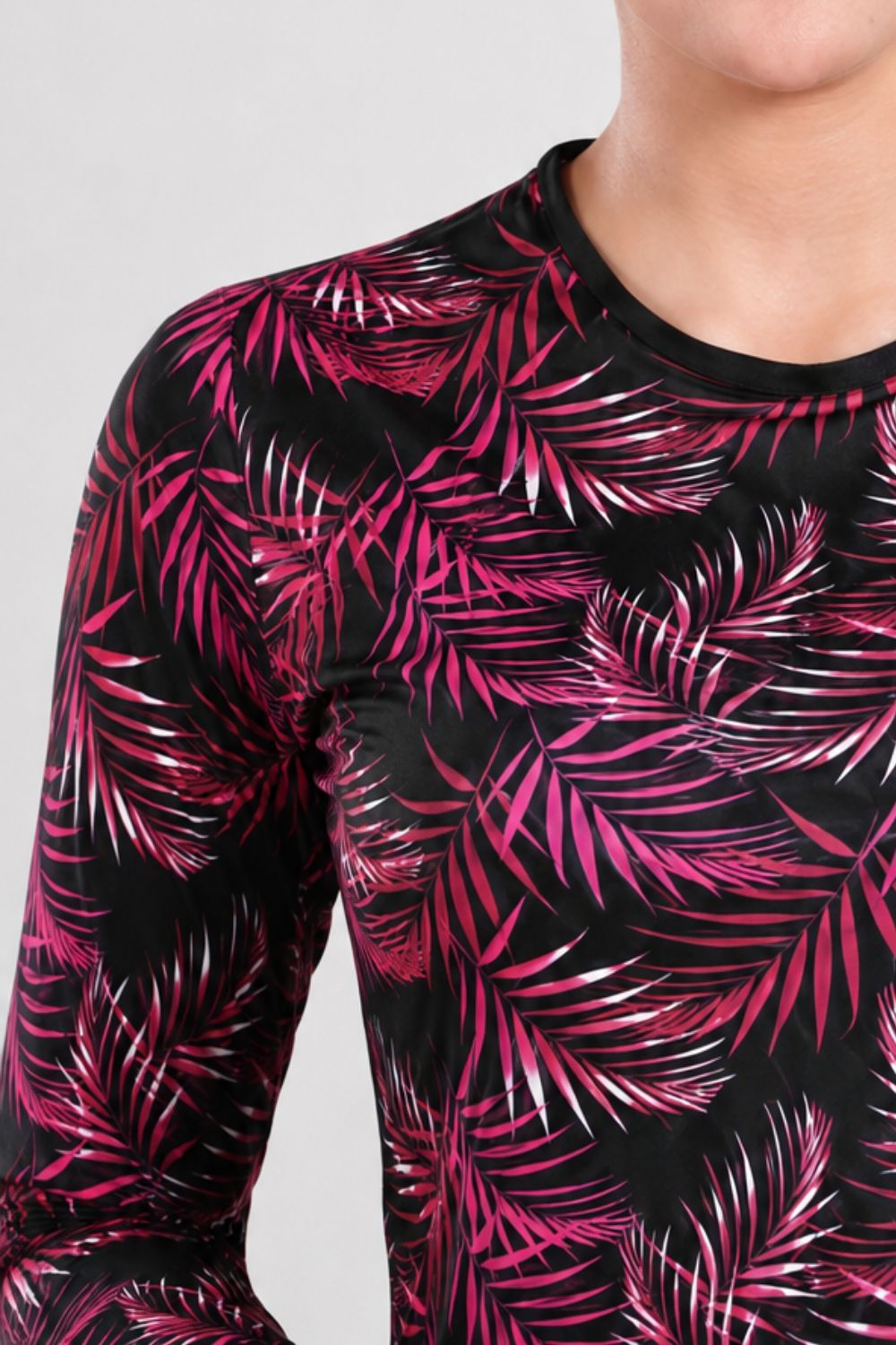 Women's Leaf Long-Sleeve Swimwear