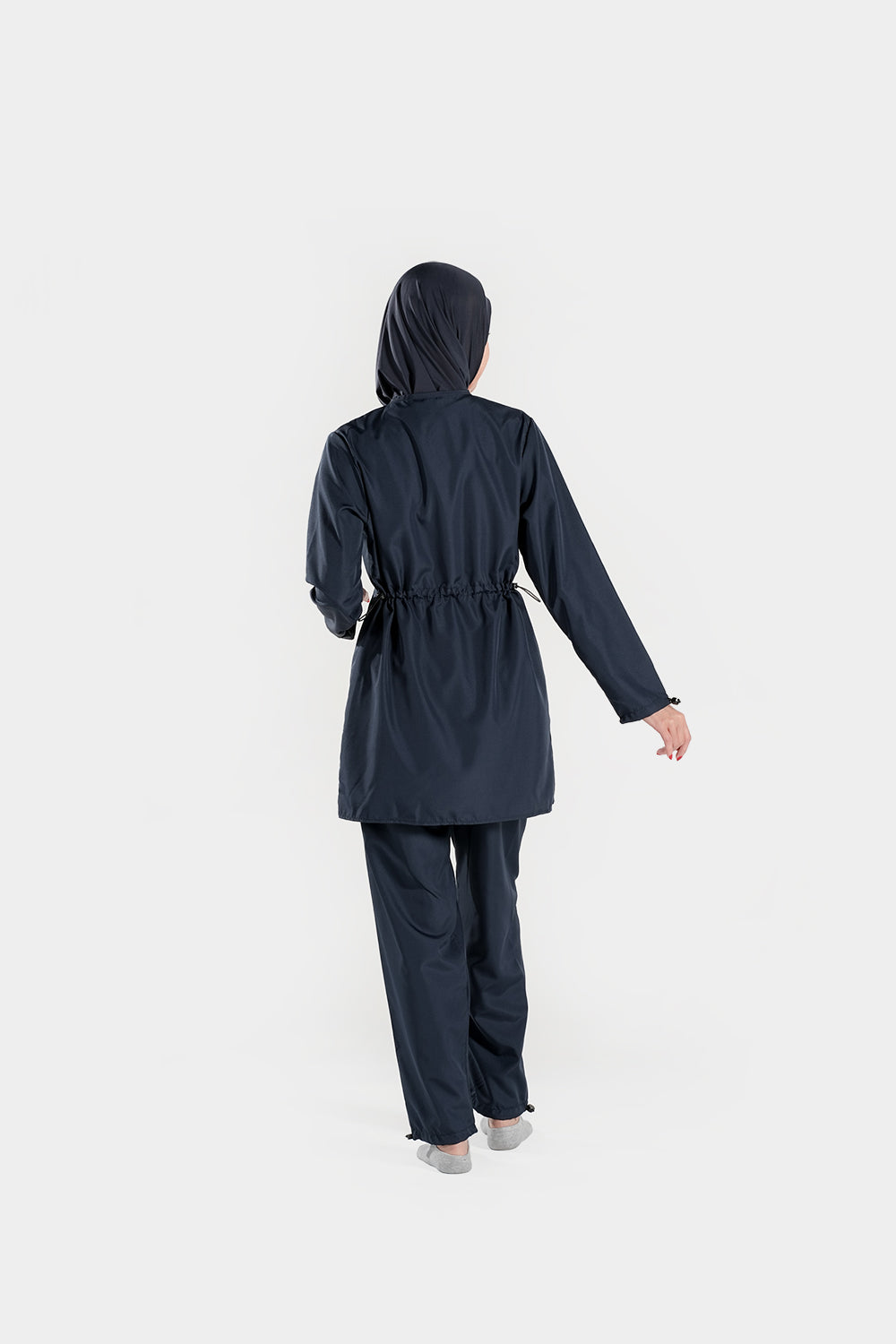 Modest BAE Modest burkini with half-length sleeves and hijab, full-coverage swimsuit for women, suitable for swimming.