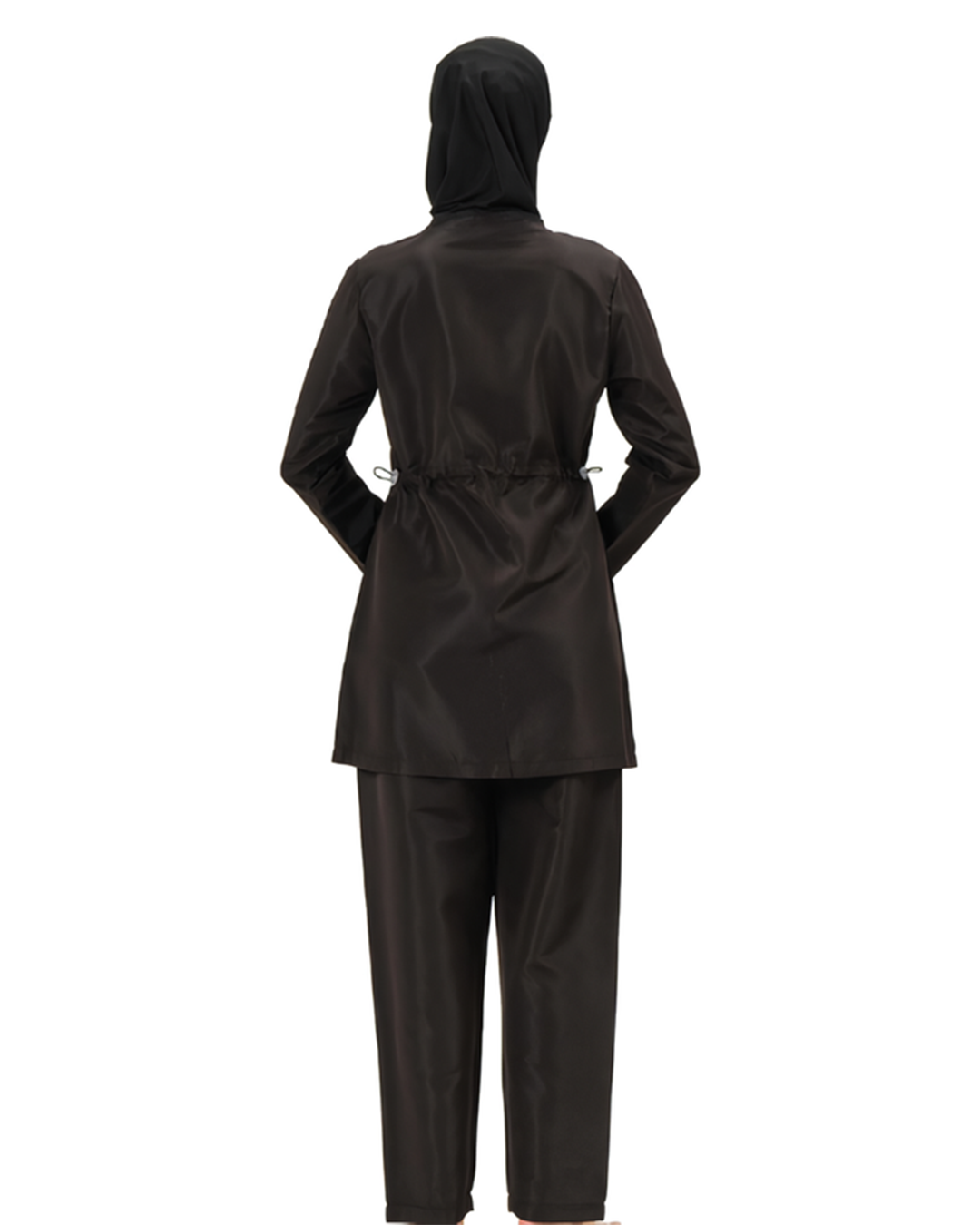 BAE Modest Women's Mid Length Full Sleeves Solid Color Burkini Swimwear 3XL-5XL with Hijab - 1017