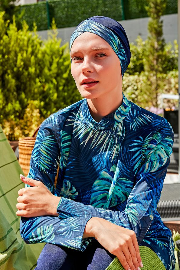 Aqua Blue Full Burkini Swimwear