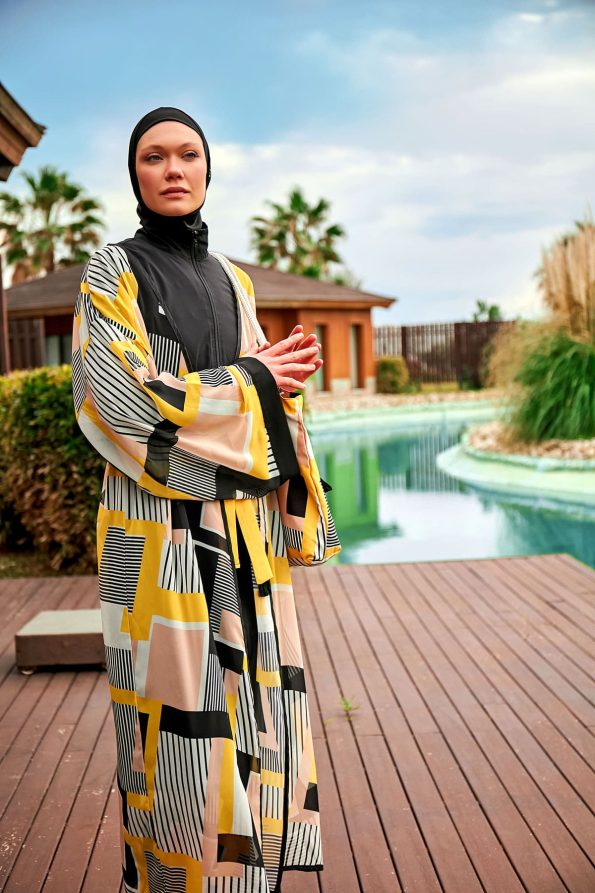 Golden Tanoi Beach Cover-up Kimono