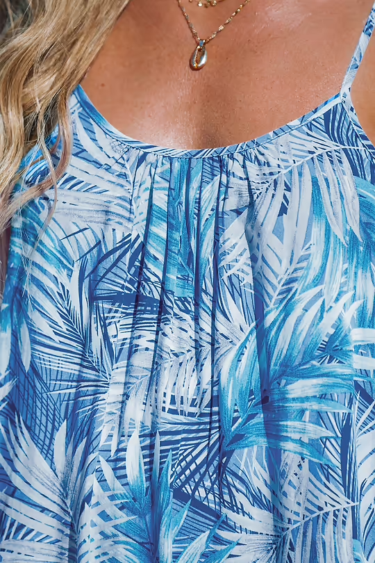 BAE Blue Tropics Sleeveless Cover-Up Slip Dress