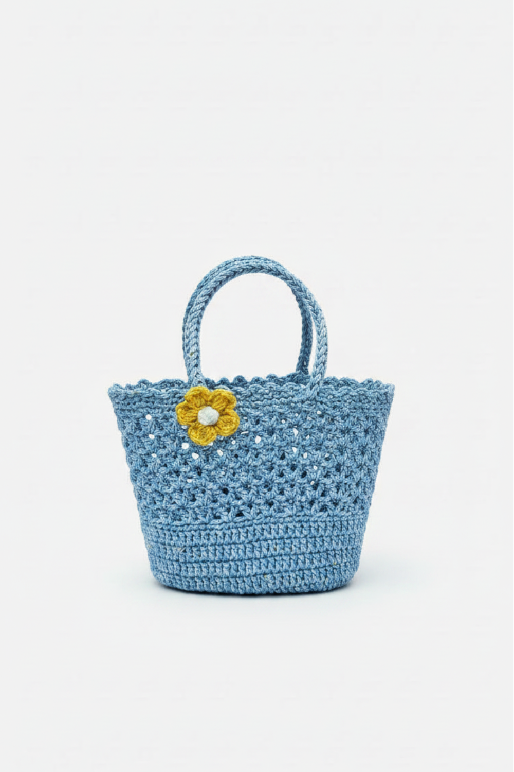 BAE Sunny Petal Handmade Bag by BAE Modest, featuring floral design and woven strap, showing front view and detailed craftsmanship.