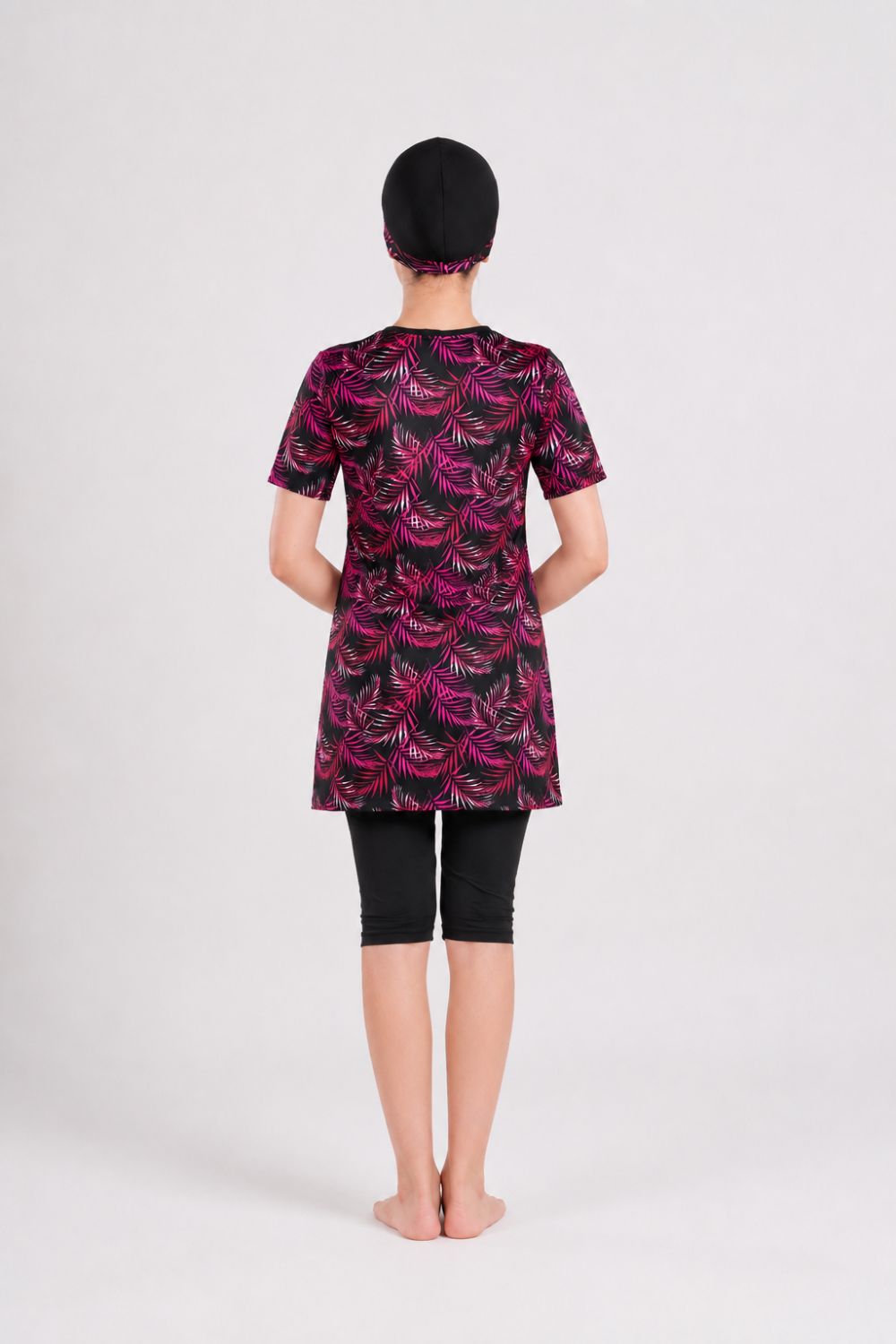 Girl’s Leaf Printed Swimwear