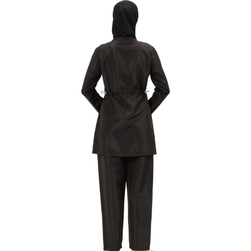 BAE Modest Women's Mid Length Full Sleeves Solid Color Burkini Swimwear S-XXL with Hijab - BAE - Before Anything Else