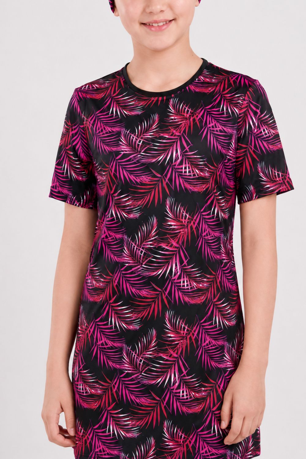Girl’s Leaf Printed Swimwear