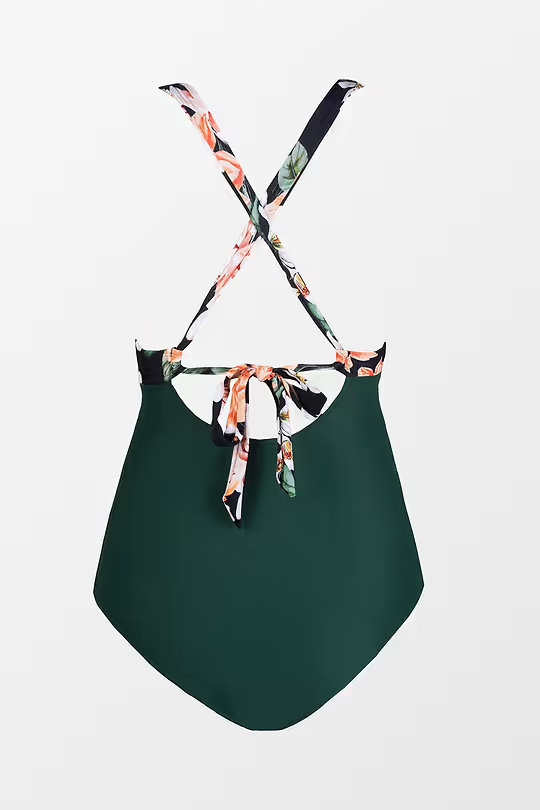 BAE Floral Cutout Tummy Control One Piece Swimsuit