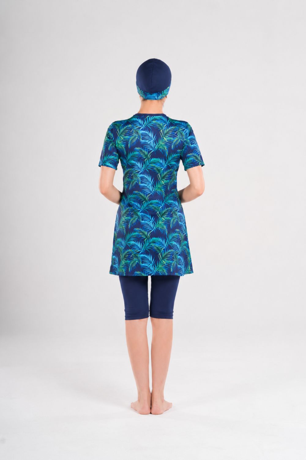 Girl’s Leaf Printed Swimwear