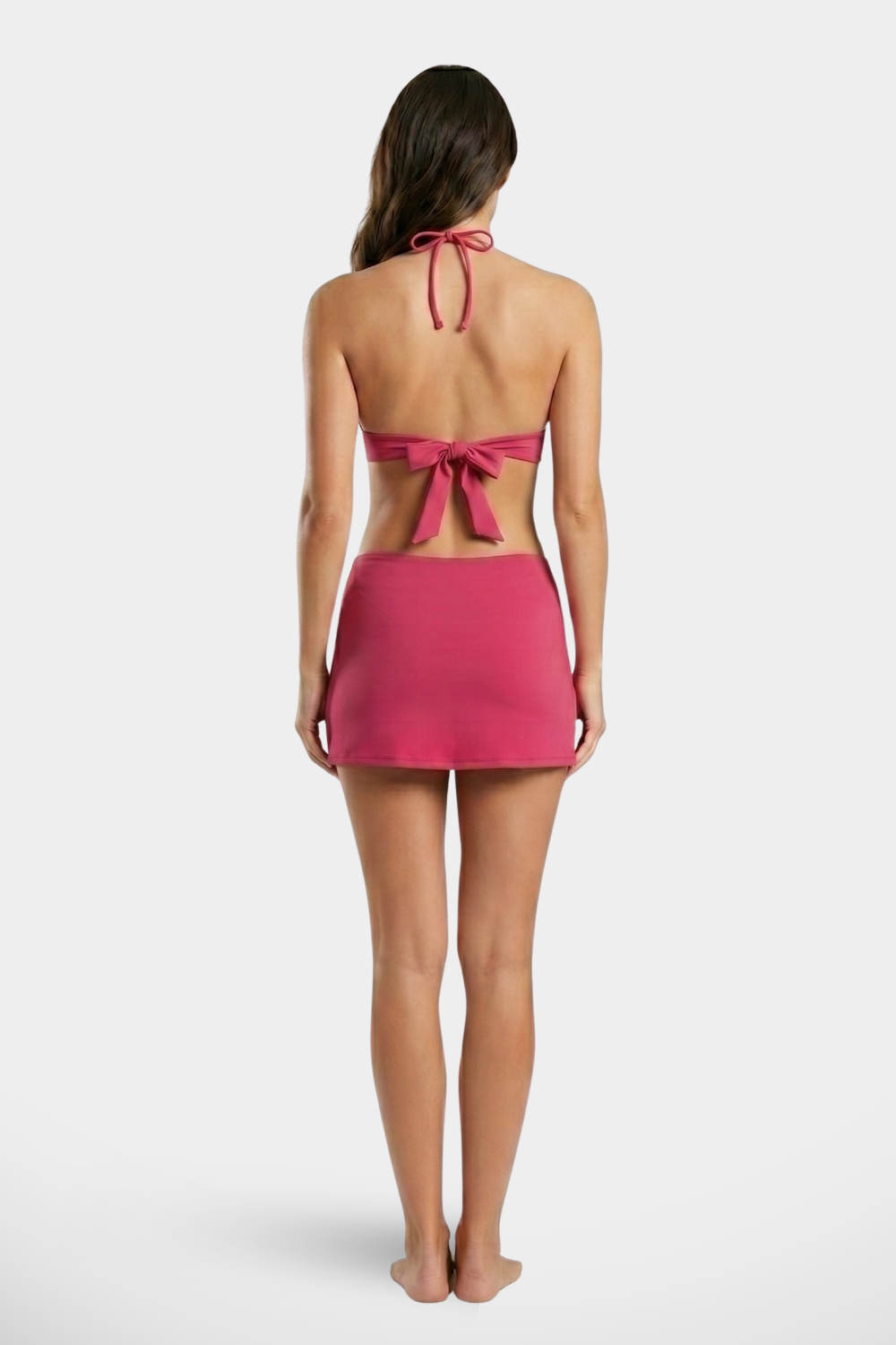 Women's BAE Modest 2-piece bikini swimsuit with a skirt, featuring a stylish and comfortable swimwear design for women.