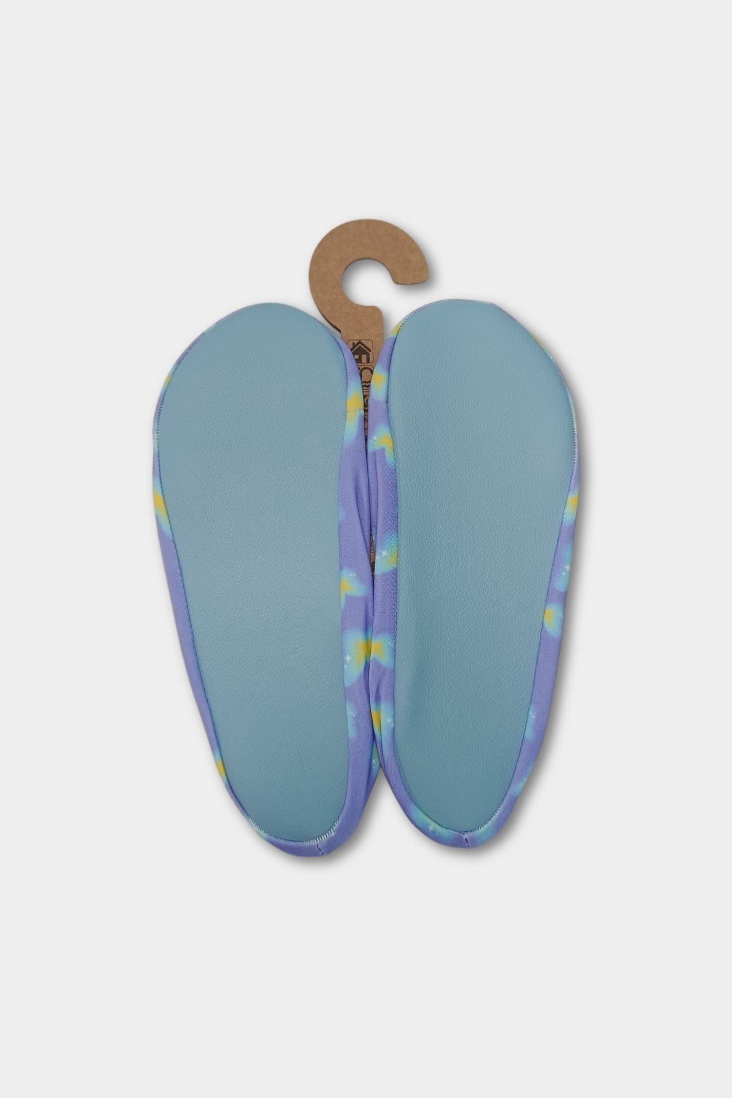 Lavender Butterfly Anti-Slip Pool Shoes | Pastel Quick-Dry Adult Aqua Shoes