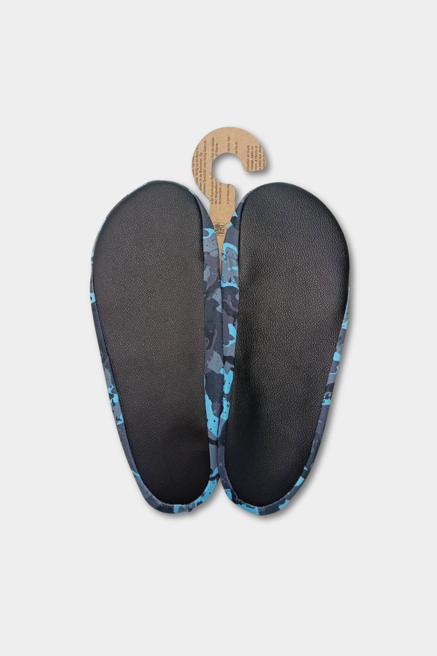 Ocean Blue Camo Anti-Slip Pool Shoes | Quick-Dry Indoor & Poolside Aqua Shoes