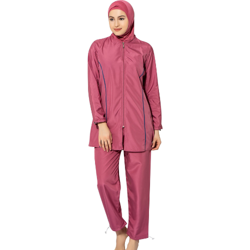 Burkini Swimwear Half Length Full Sleeves with Hijab - 3017 - BAE - Before Anything Else
