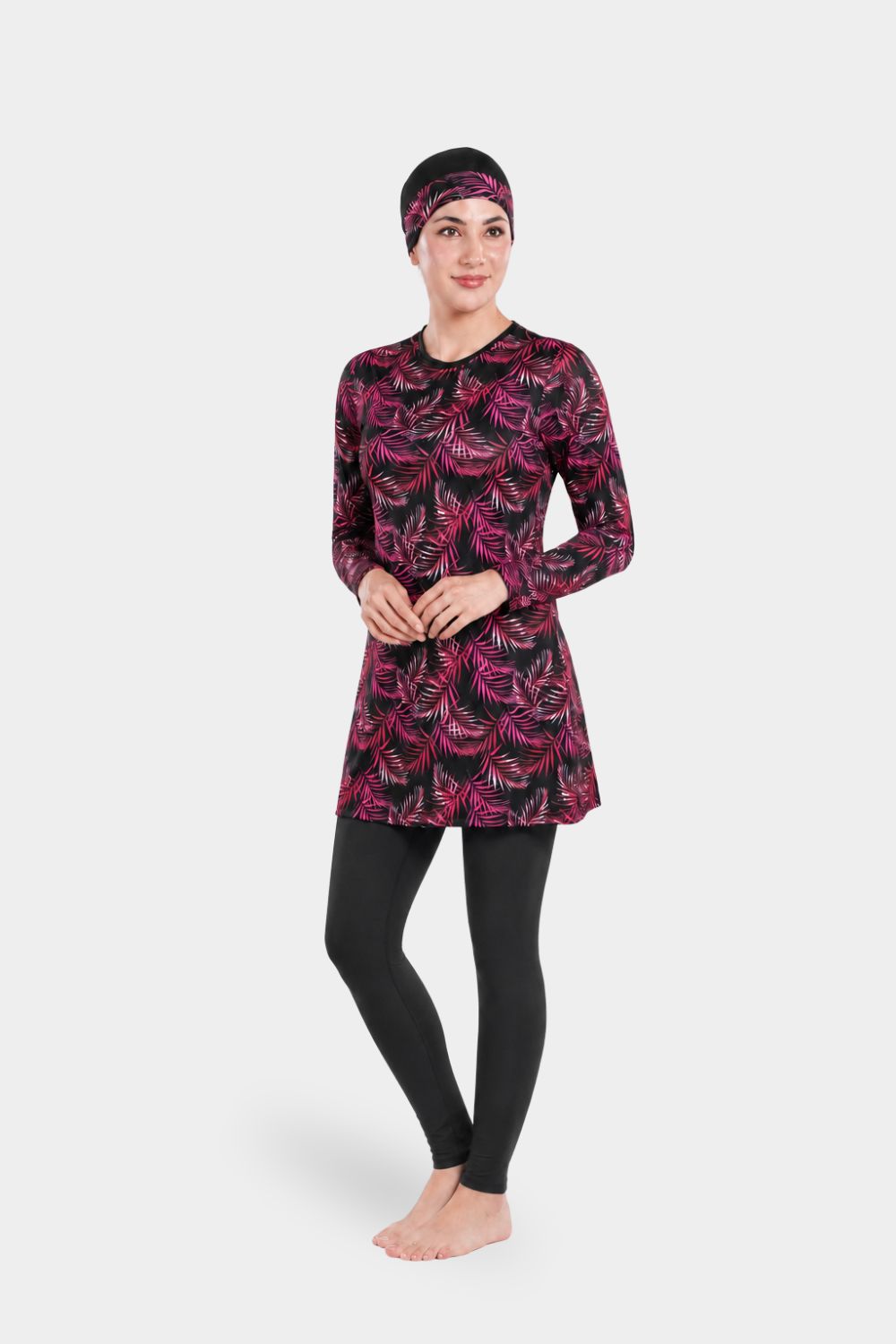 Women's Leaf Long-Sleeve Swimwear