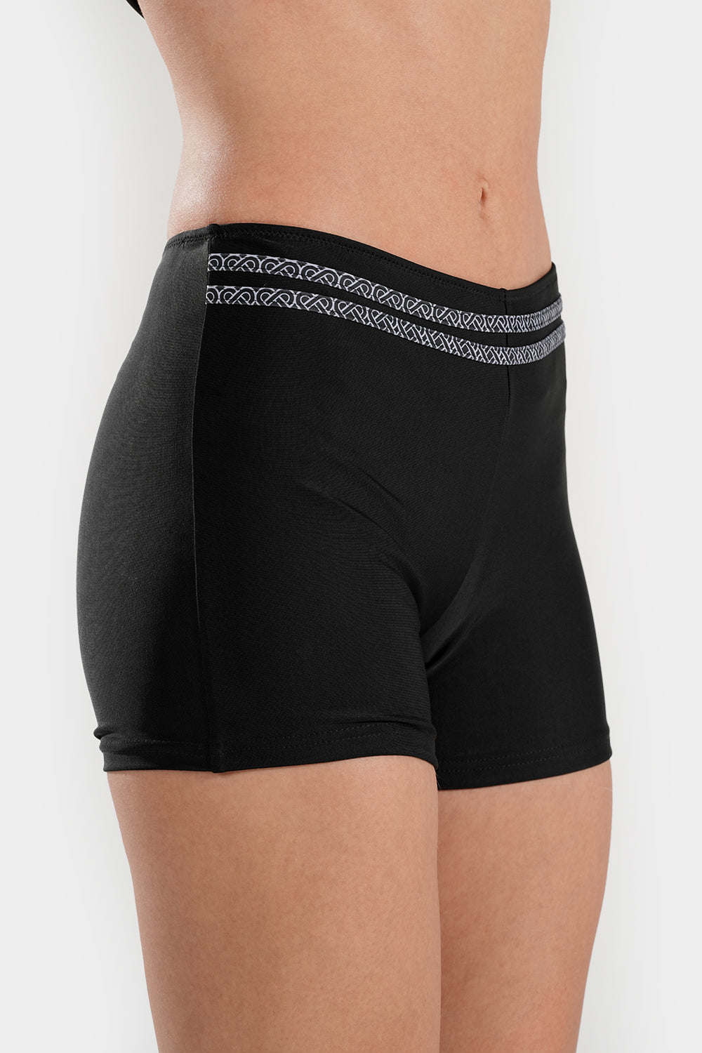 Full coverage BAE Modest tankini with high-waisted shorts, designed for active swimwear and modest coverage in a stylish bikini set.