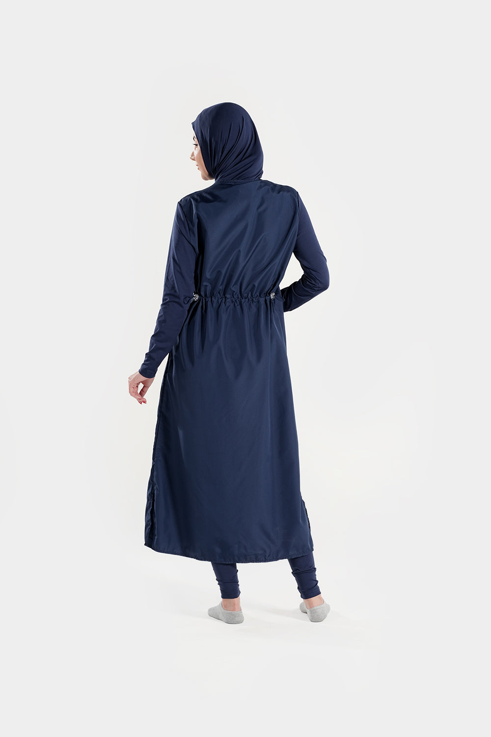 Extra long BAE Modest burkini Islamic swimwear with matching hijab, full-coverage modest swimwear for women.