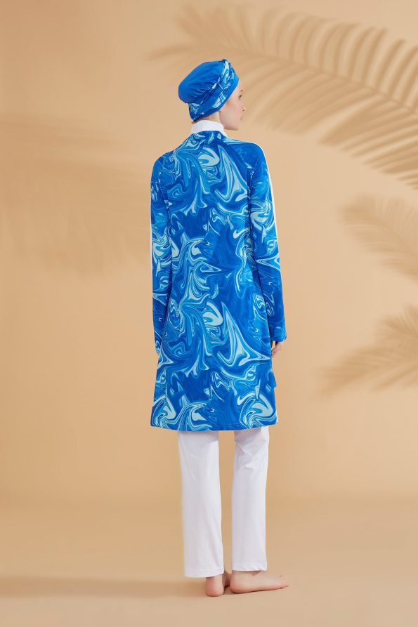 Blue Vibrant Full Burkini Swimwear