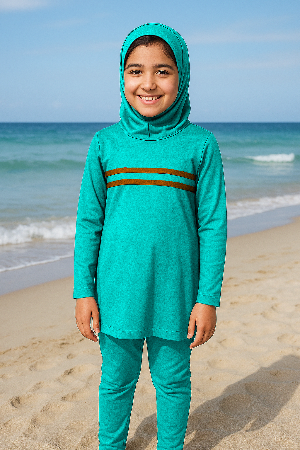 Girls Full-Coverage Swim Set