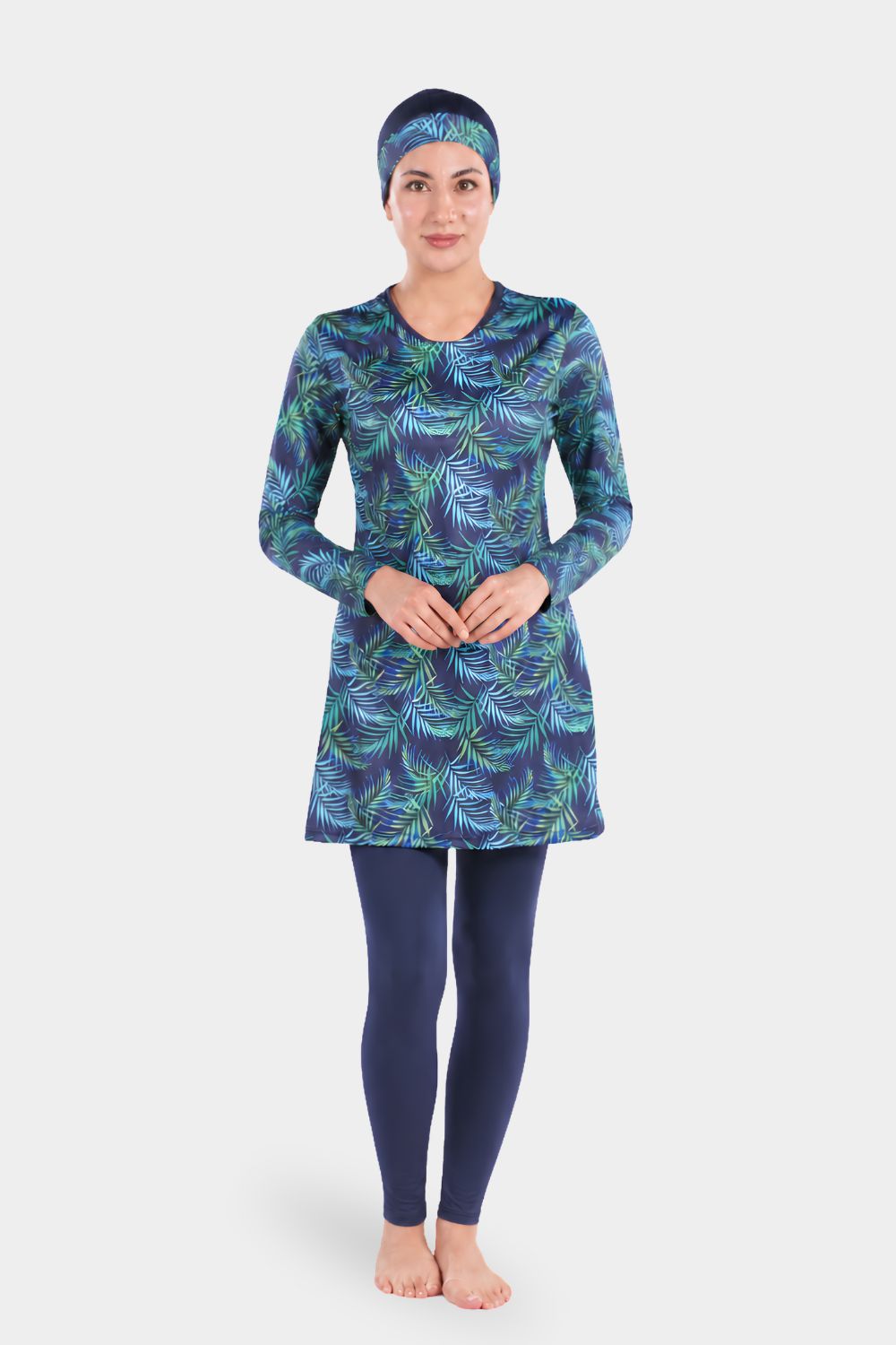 Women's Leaf Long-Sleeve Swimwear