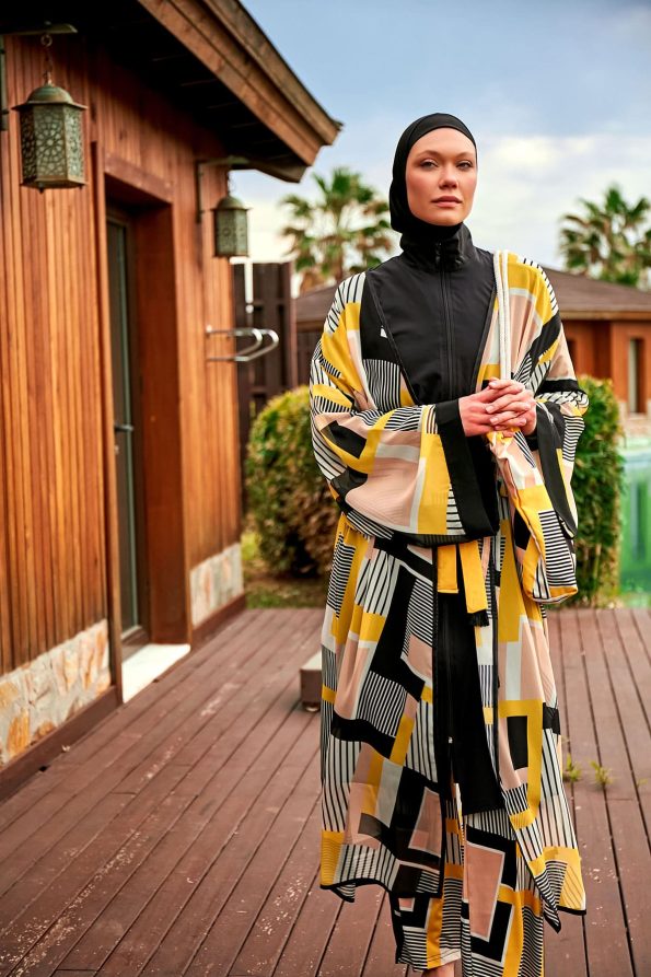 Golden Tanoi Beach Cover-up Kimono